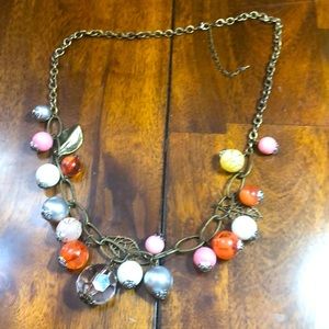 Abstract large beaded necklace
